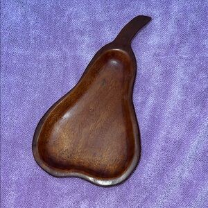 Wooden Pear-Shaped Tray